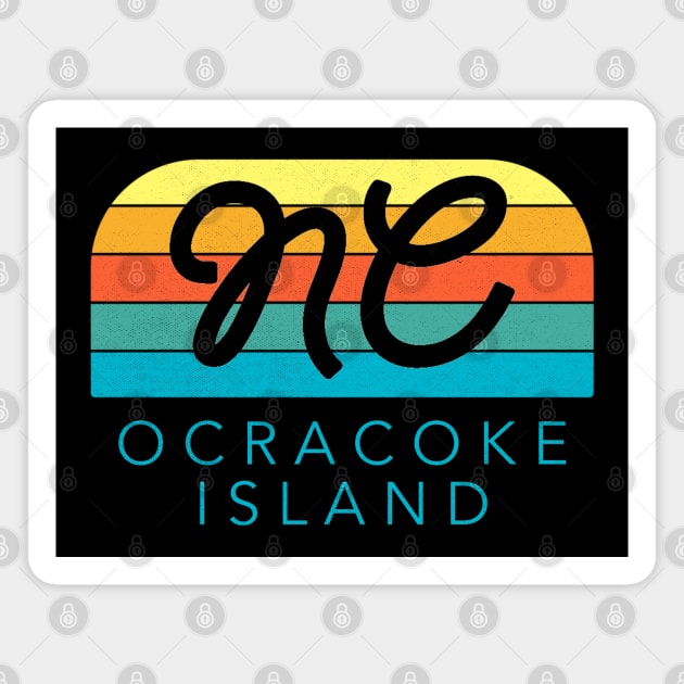 Ocracoke Island Sunrise Summer Vacation in NC Magnet by Contentarama